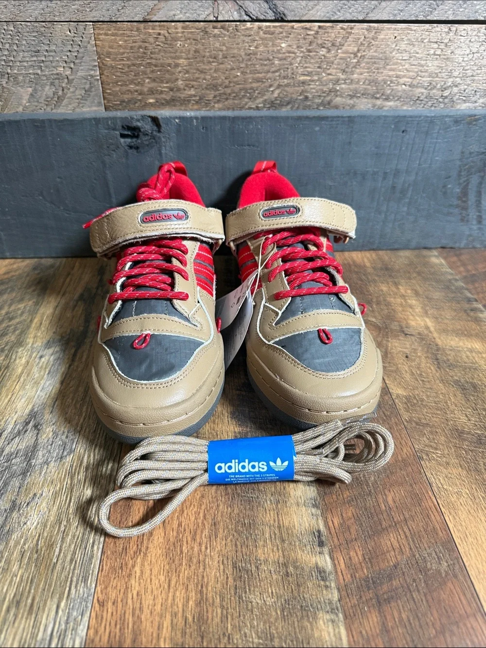 Adidas Forum 84 Camp Low GV6785 Brown Red Sneakers NWT Men’s 7 Women’s 8